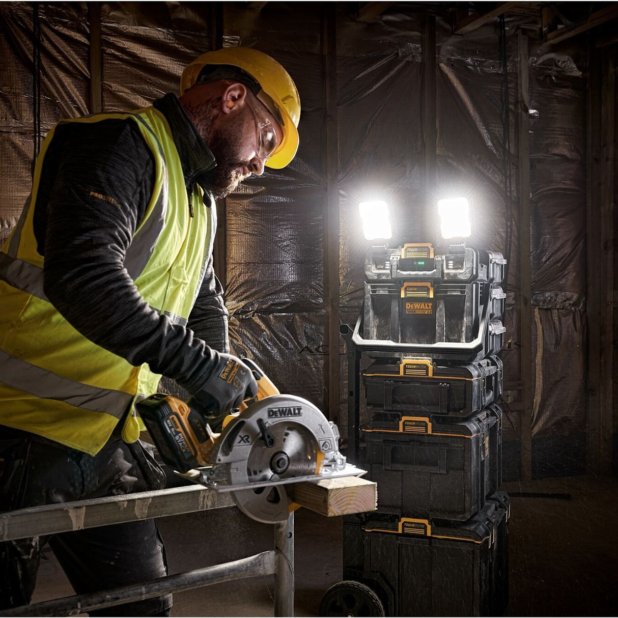 DWST08061-1 - Dewalt DWST08061-1 ToughSystem 2.0 18V Byggarbetsplatsbelysning - Bild 9