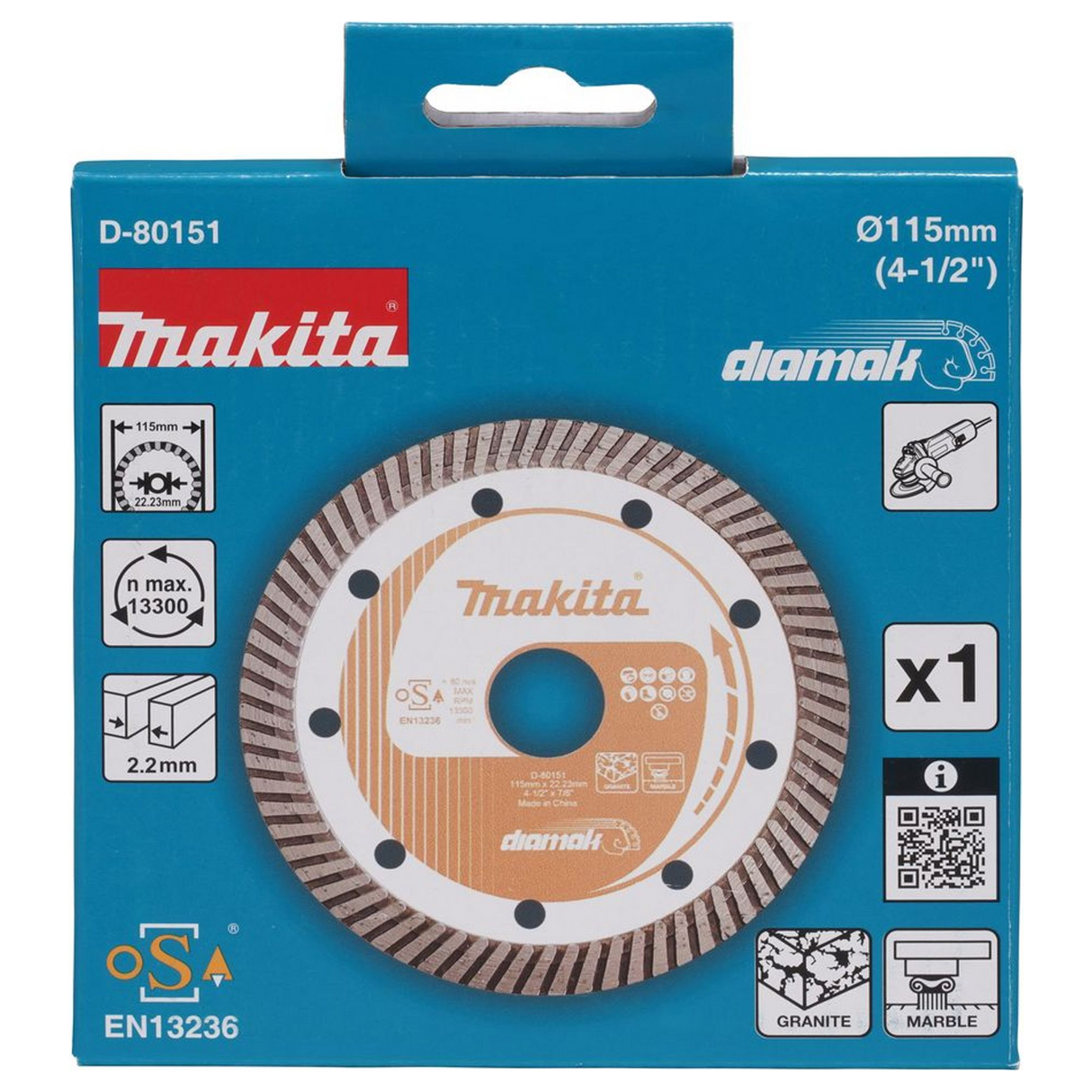 D-80151 - Diamond Disc Makita D-80151 115mm Marble Granite - Image 4