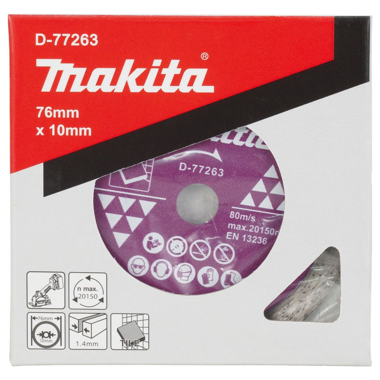 D-77263 - Makita D-77263 76mm diamantkapskiva för kakel - Bild 5