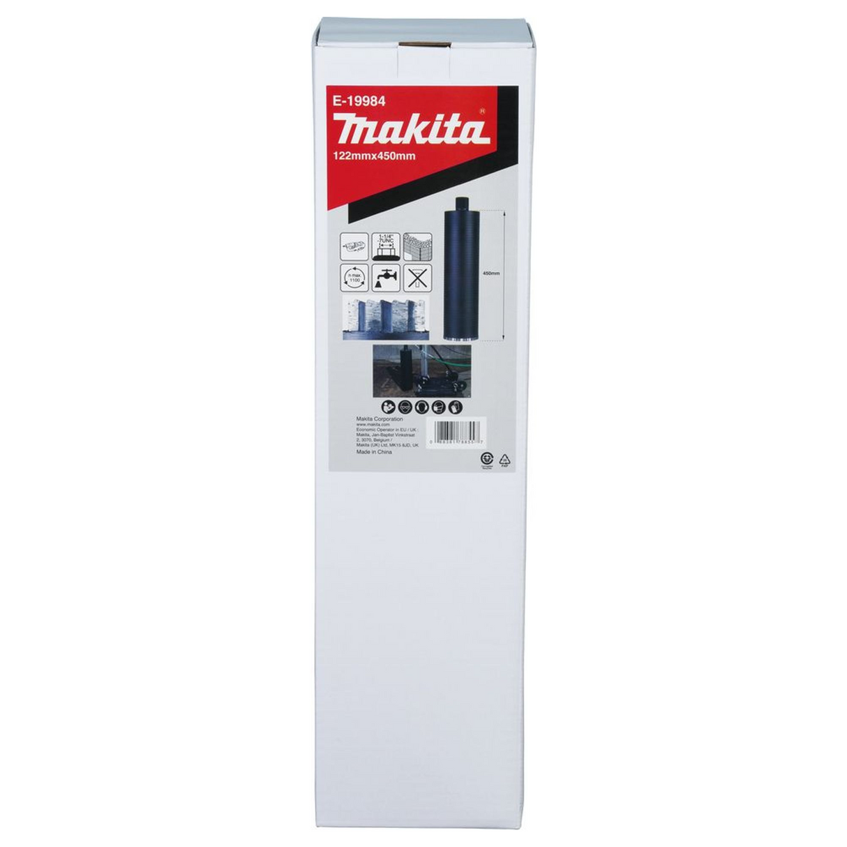 E-19984 - Makita E-19984 122x450mm våt 1-1/4"UNC diamantkrona - Bild 6