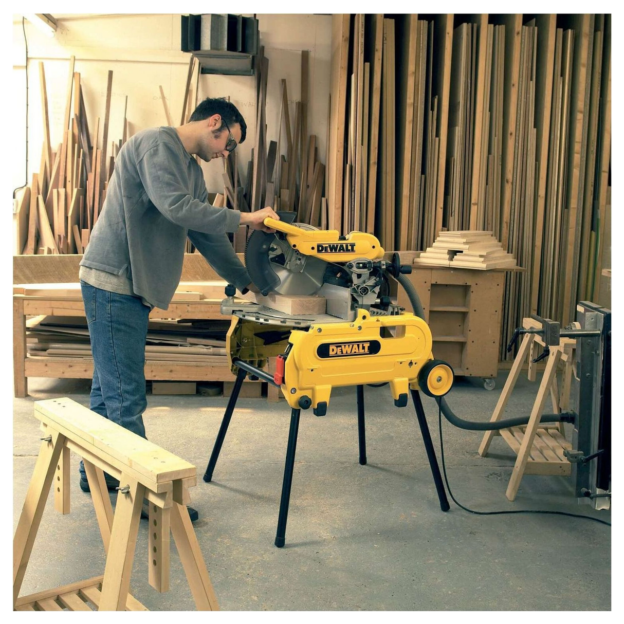D27107-QS - Dewalt D27107-QS 305mm 2000W Kombinationssåg - Bild 4