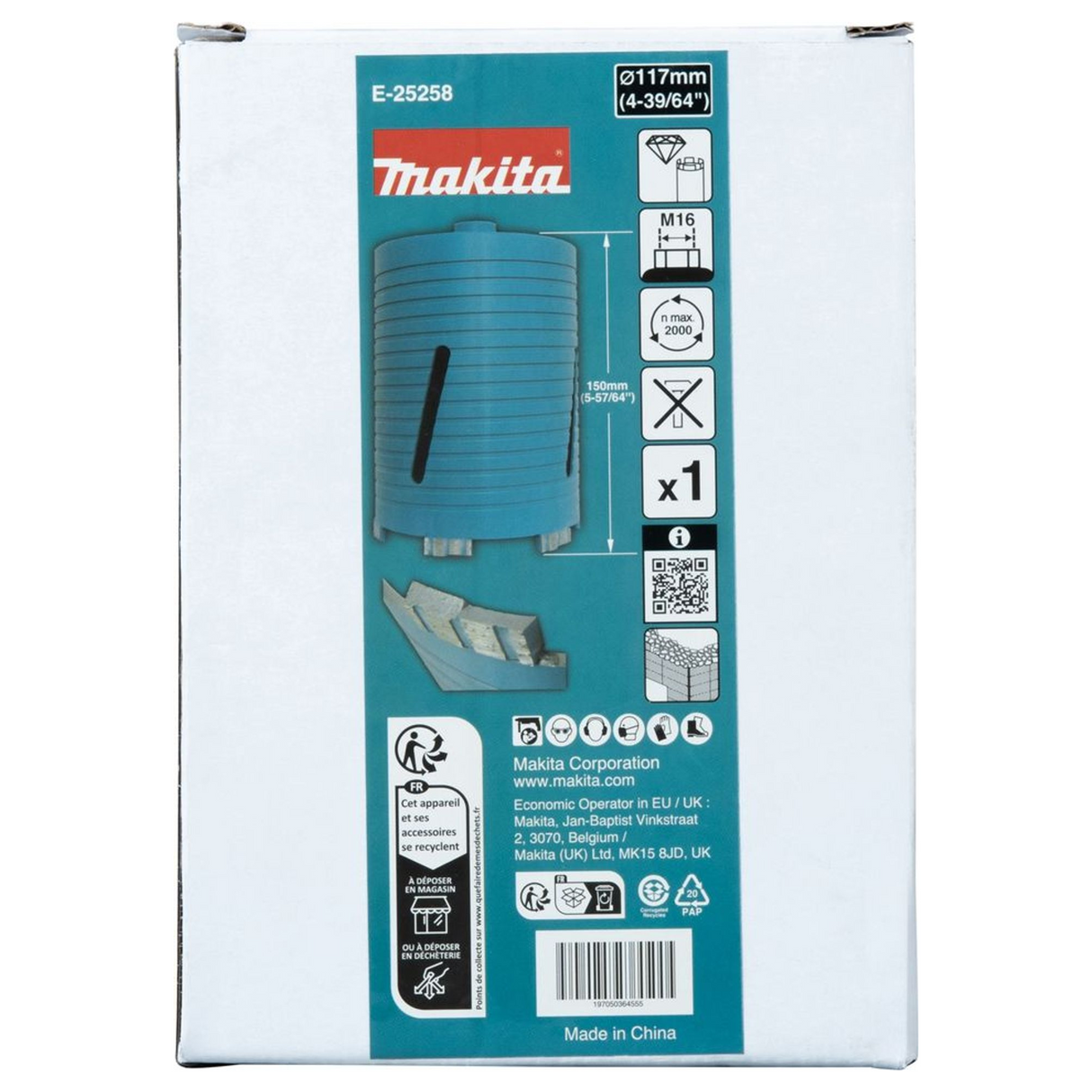 E-25258 - Makita E-25258 117 mm M16 Diamond Crown - Bild 5
