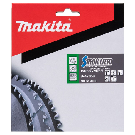 B-47058 - Lama Specialized Makita B-47058 150x20mm 60T - Immagine 3