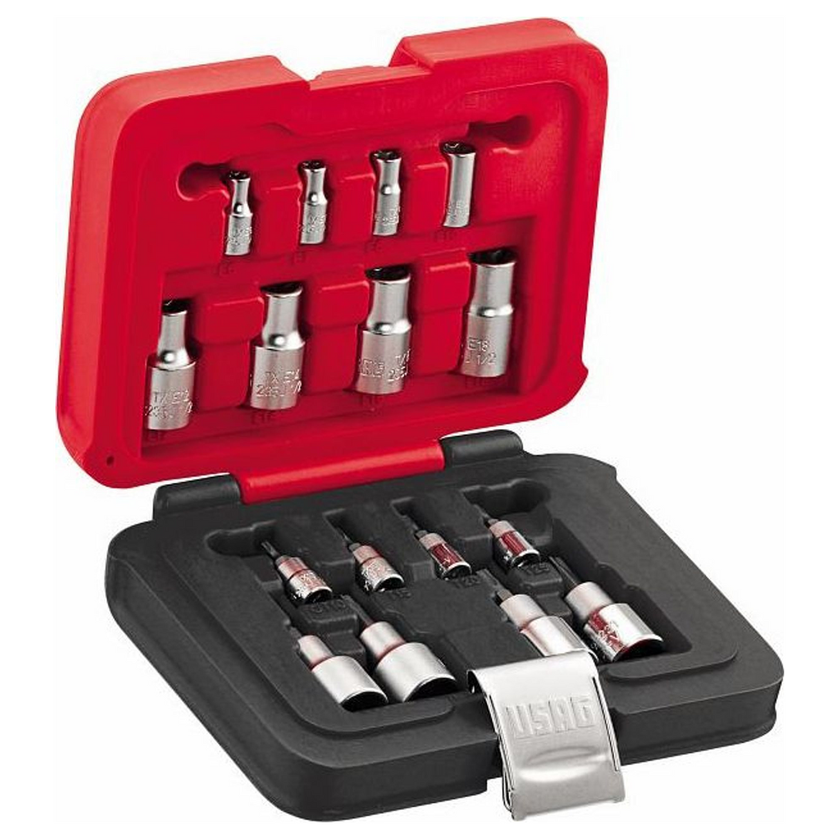 U06010029 - TORX Socket Set USAG 601 1/4-1/2 JTXS16 16 Pieces