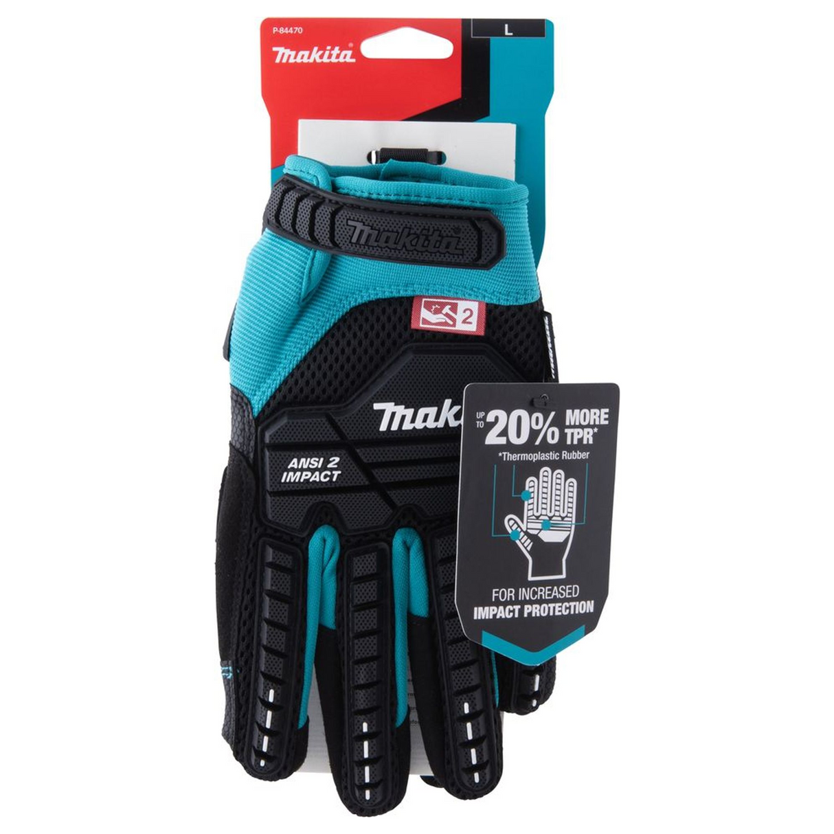 P-84470 - Gloves Makita P-84470 Shockproof Demolition Size L - Image 15