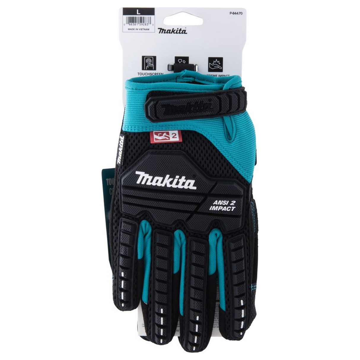 P-84470 - Gloves Makita P-84470 Shockproof Demolition Size L - Image 16