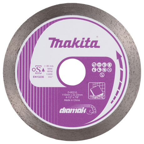D-80210 - Makita D-80210 115mm kontinuerligt diamantblad med kron - Bild 2