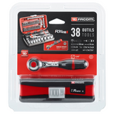 Set Cricchetto e Bussole Facom R.360NANOPB 1/4" 38 pezzi
