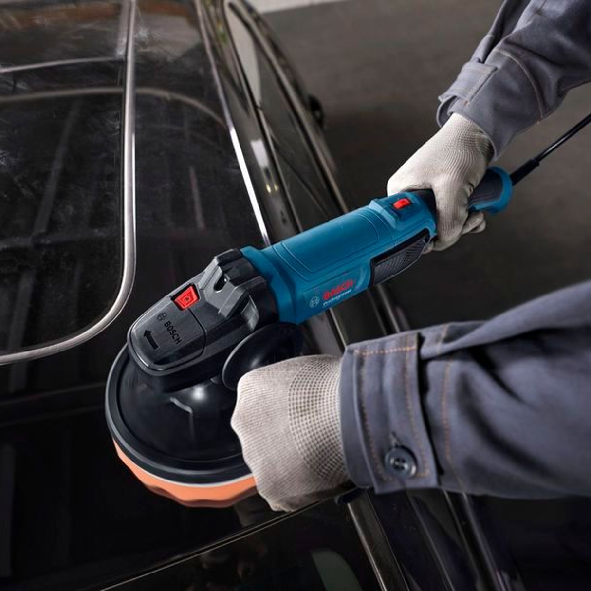 06013A2300 - Bosch GPO 11-180 S PRO 1100W polermaskin - Bild 25