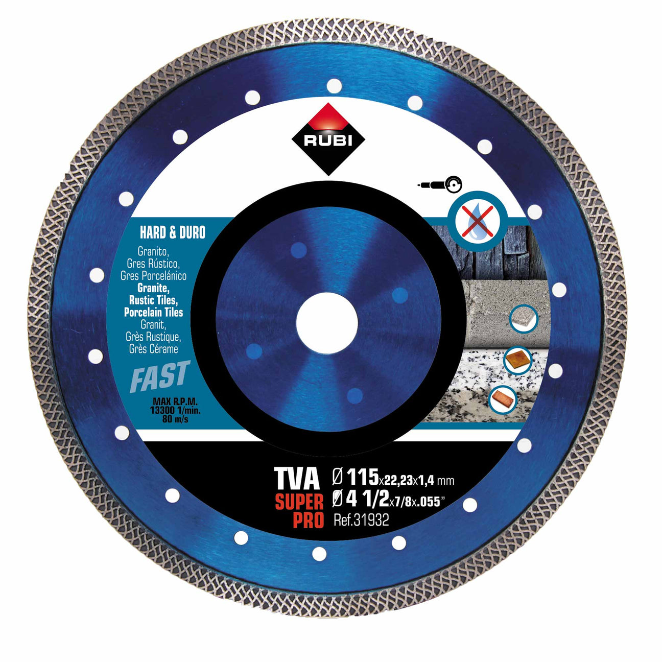 Rubi TURBO VIPER TVA-115 SuperPro diamantklinga