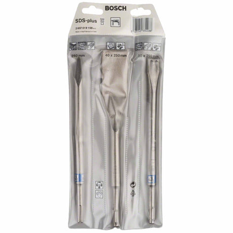 Set scalpelli Bosch SDS plus 3 pz